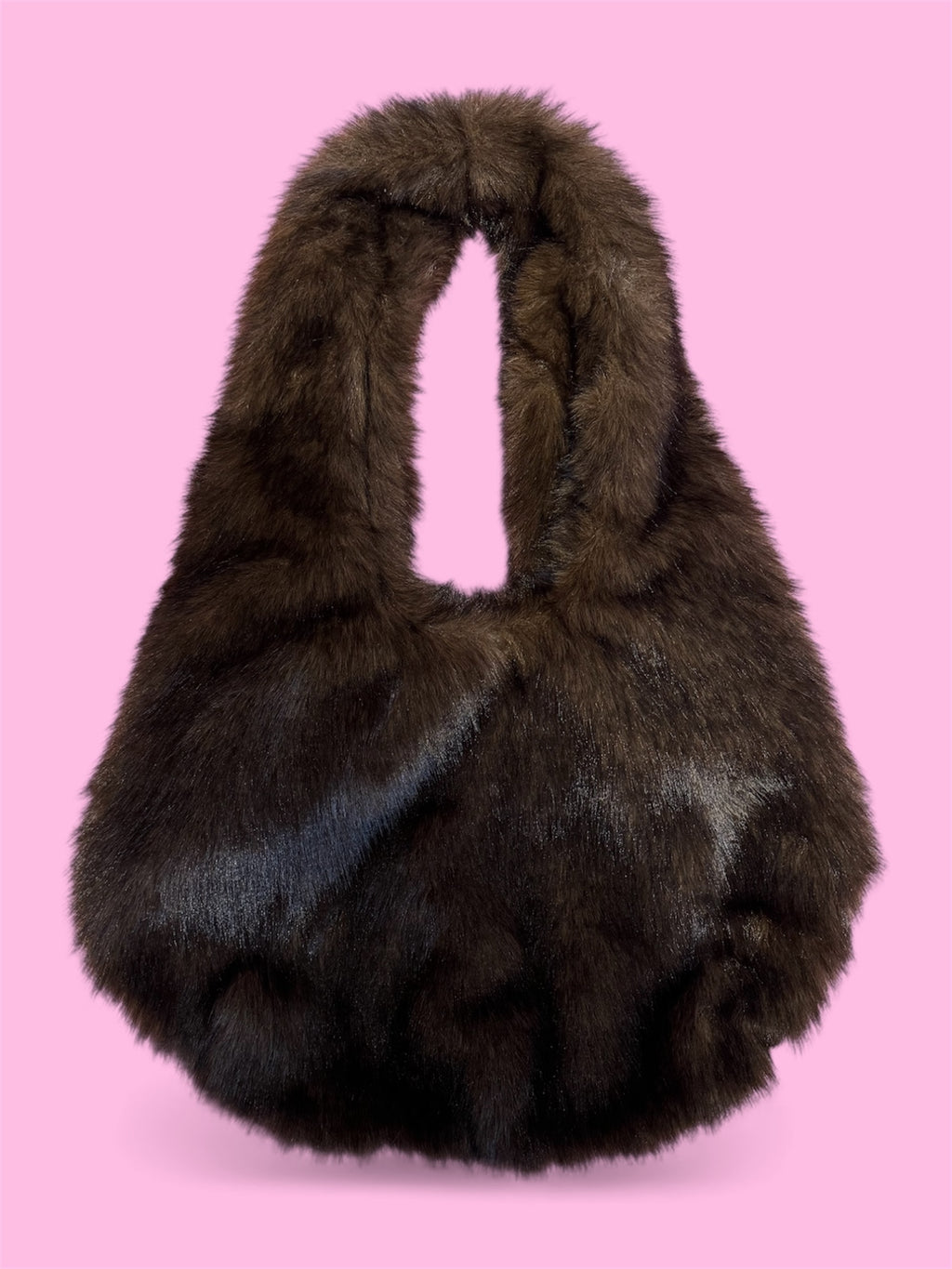 Moon bag Lumina Faux Fur