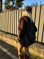 Moon bag Lumina Faux Fur