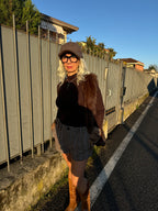 Moon bag Lumina Faux Fur