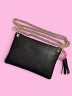 Pochette pelosa Muccata black and white