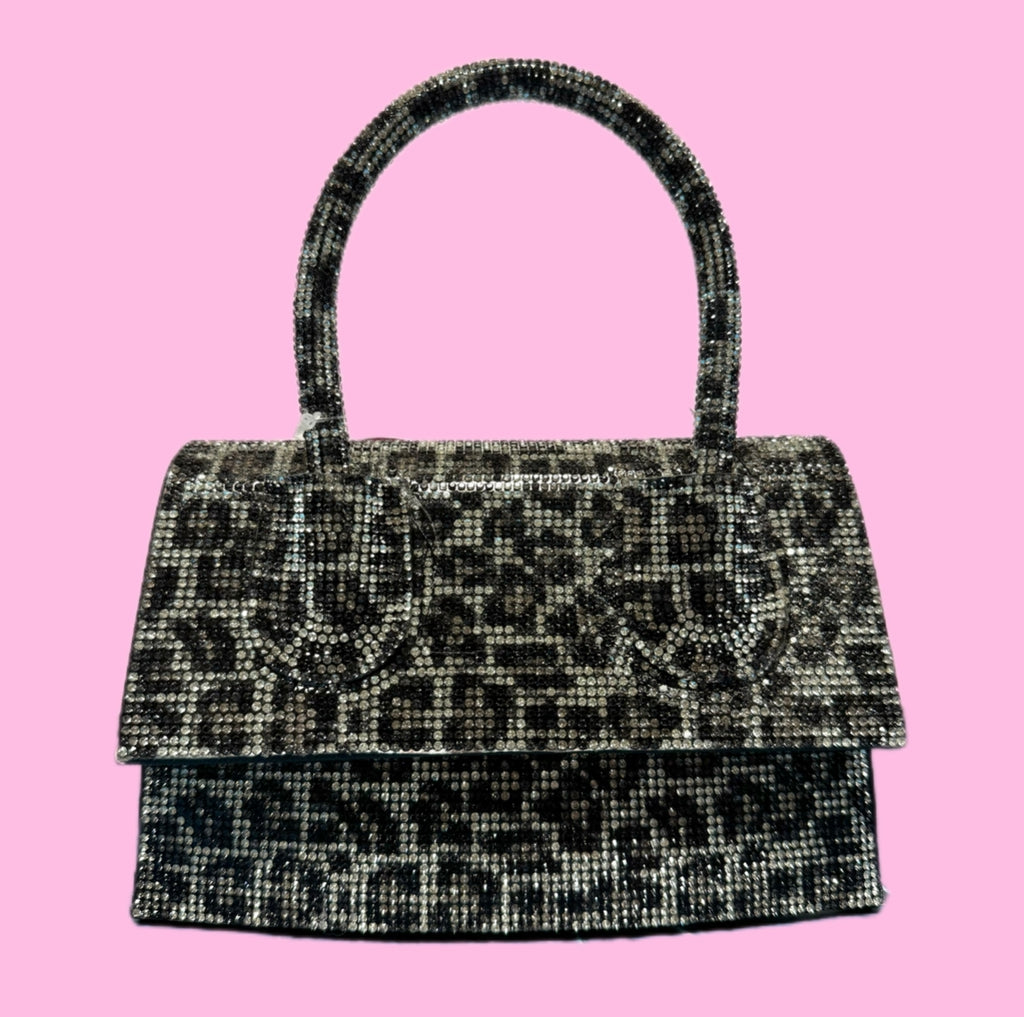 Borsetta Leopard Black