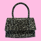 Borsetta Leopard Black