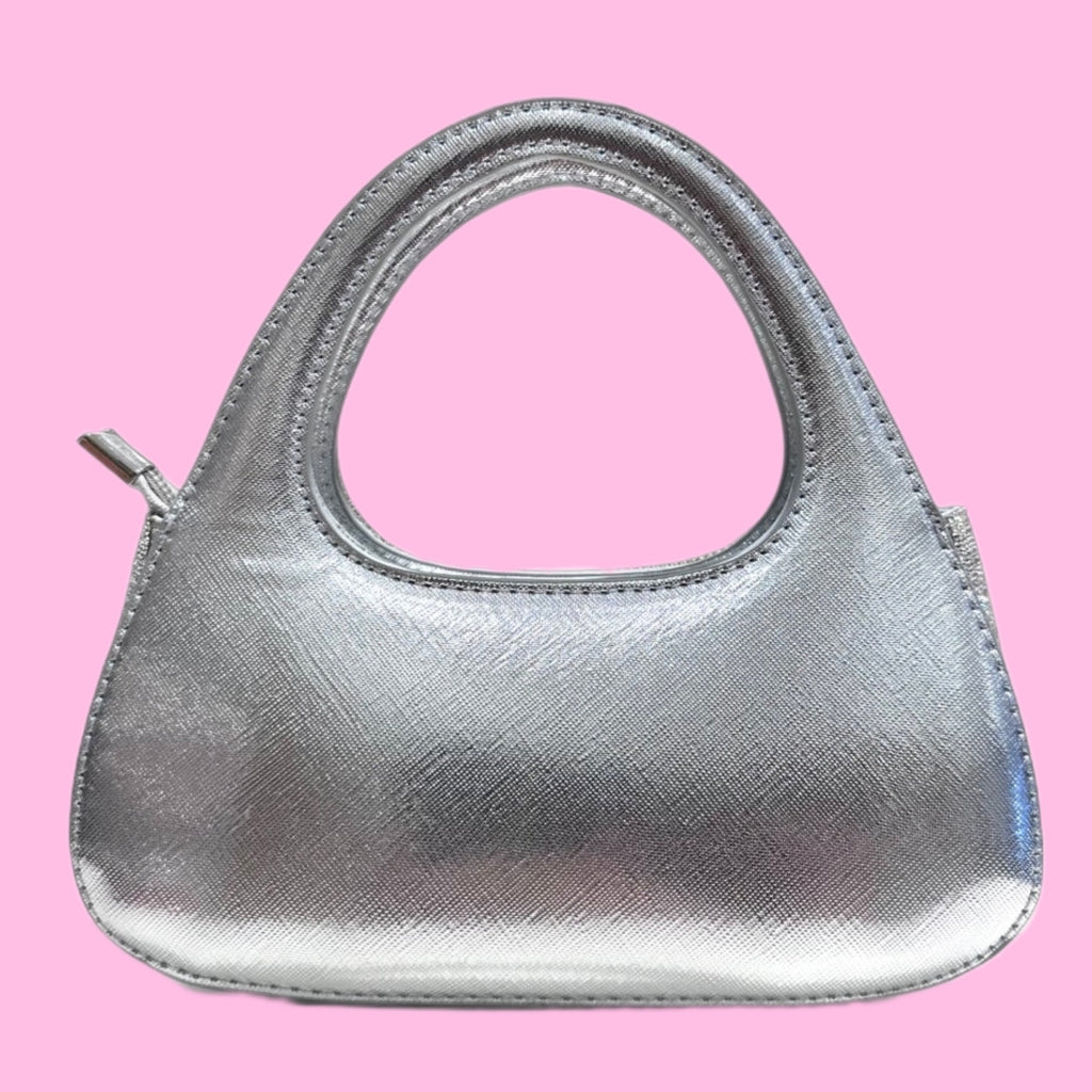 Borsa Glitterina Argento