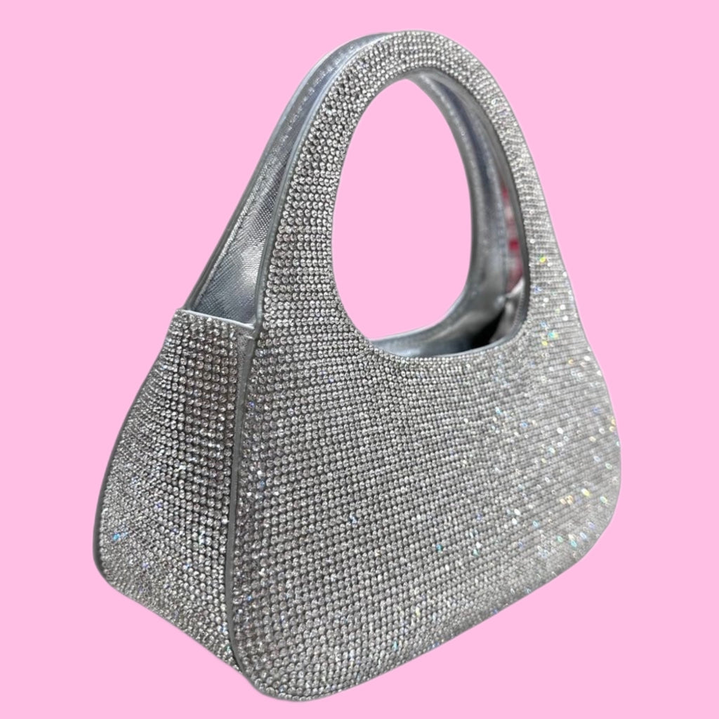 Borsa Glitterina Argento
