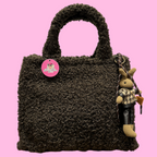 Borsa Fluffy Rabbit Brown
