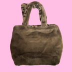 Borsa Fluffy Leopard