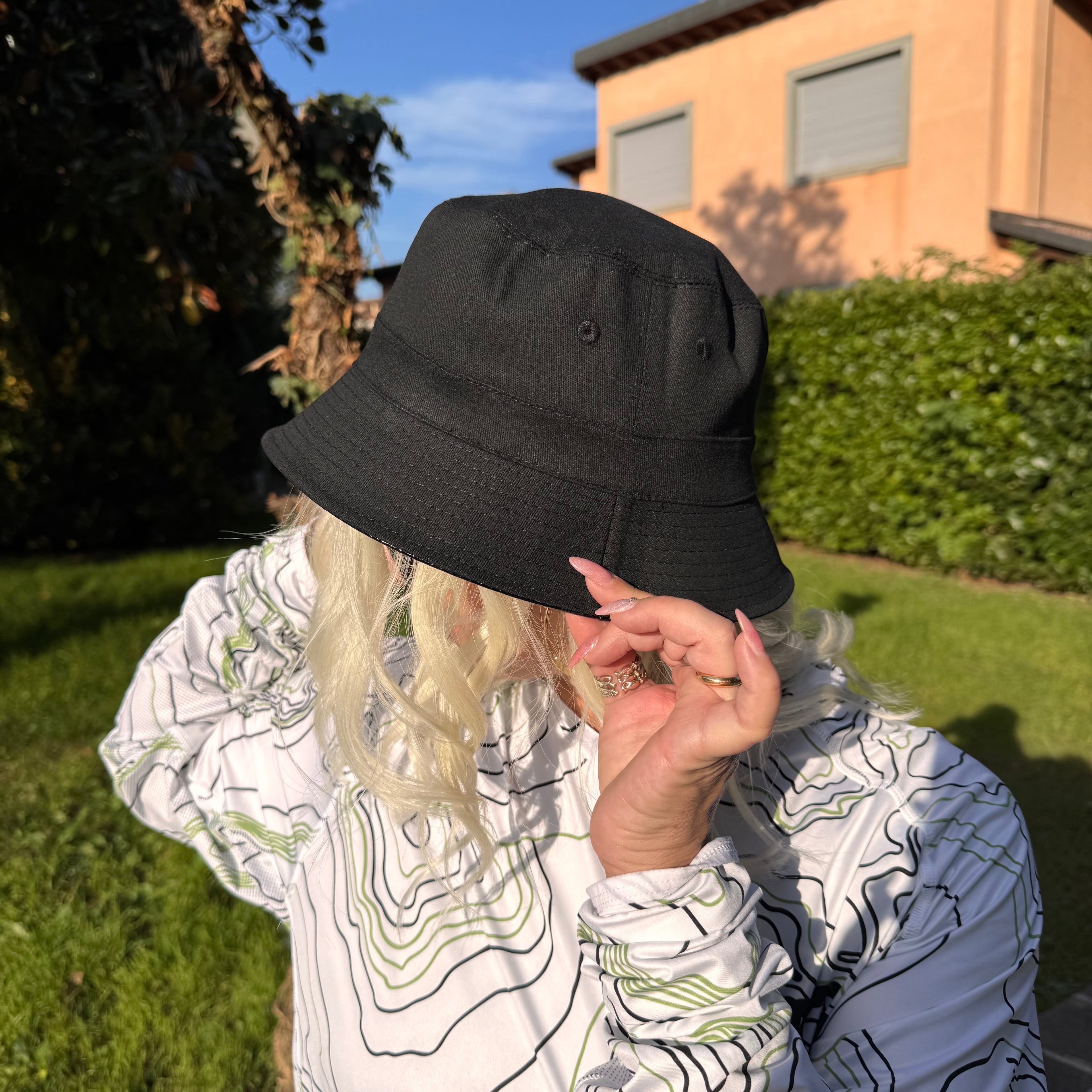 CAPPELLO PESCATORE BLACK - Reversibile!