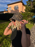 CAPPELLO PESCATORE LEOPARD - Reversibile!