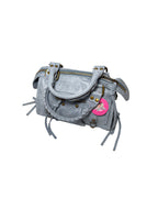 City Bag camoscio - Azzurra
