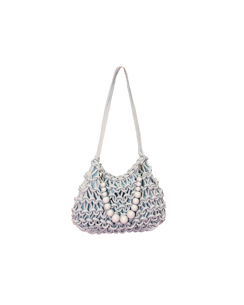Borsa Intreccio con manico in perle