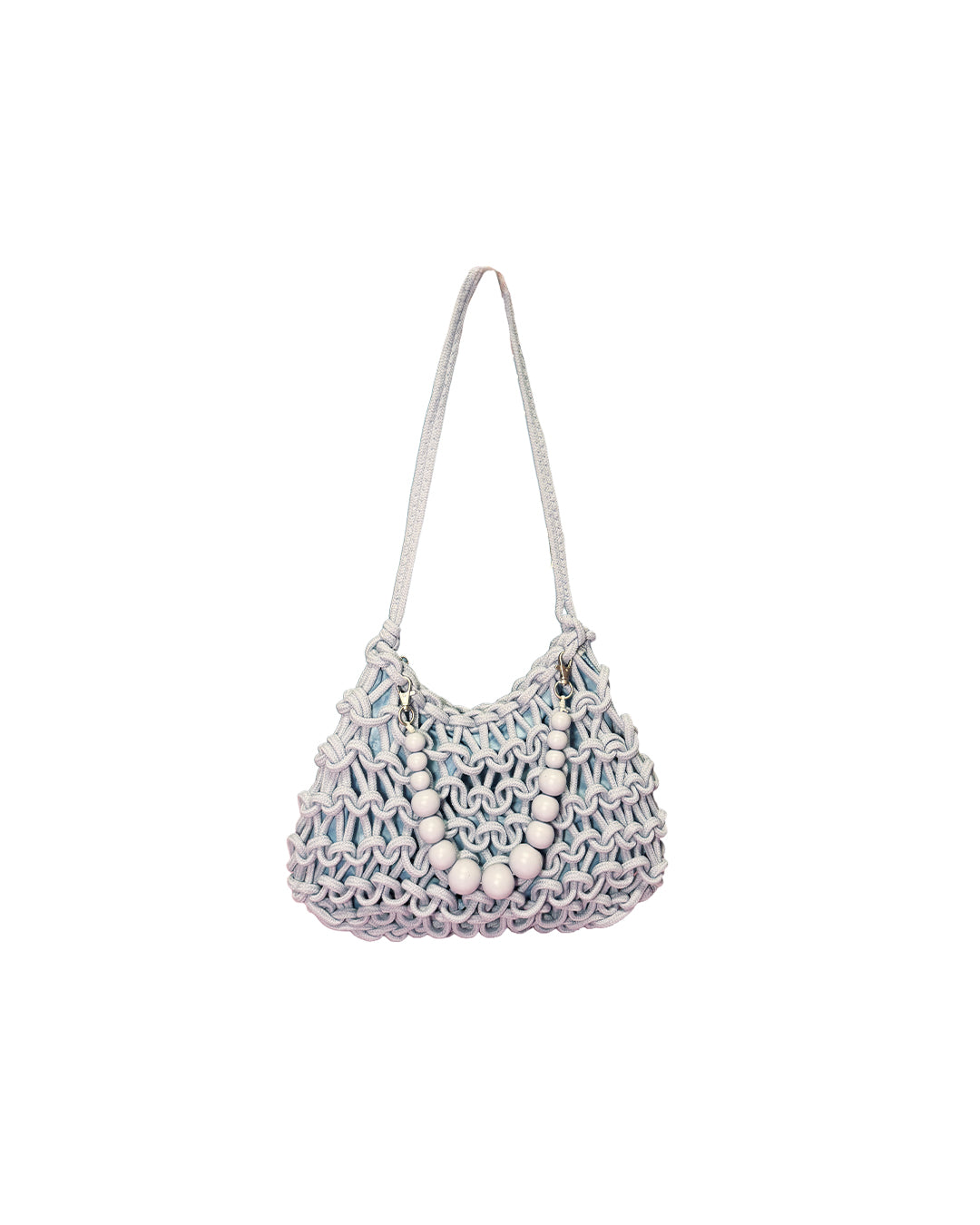 Borsa Intreccio con manico in perle