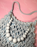 Borsa Intreccio con manico in perle