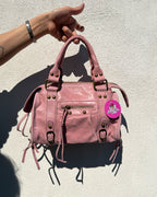 City Bag camoscio - Rosa Cipria