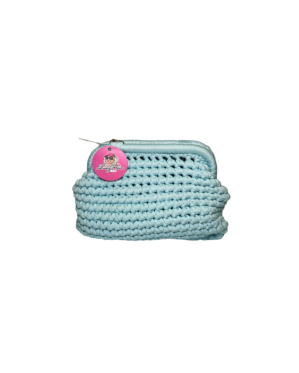 Borsetta Pouchet Schick in maglia  - Azzurra