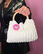 Borsetta Baby Bag uncinetto - Bianca